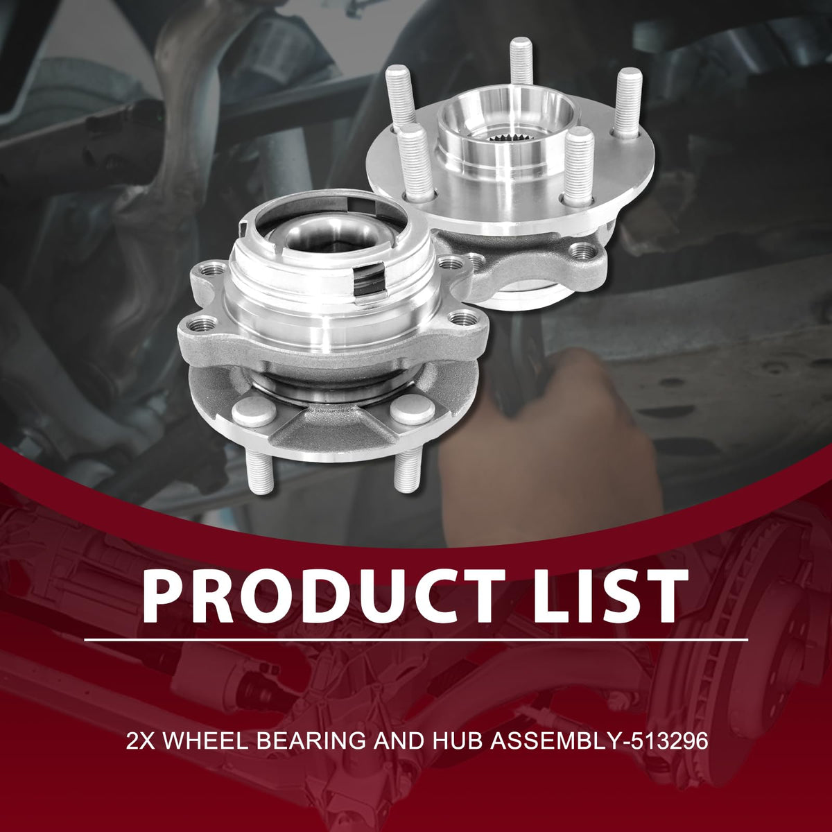 Frenzybro 2pcs Front Hub Assembly and Wheel Bearing Compatible with Nissan Altima 07-18, Maxima 09-21, Murano 15-18, Pathfind