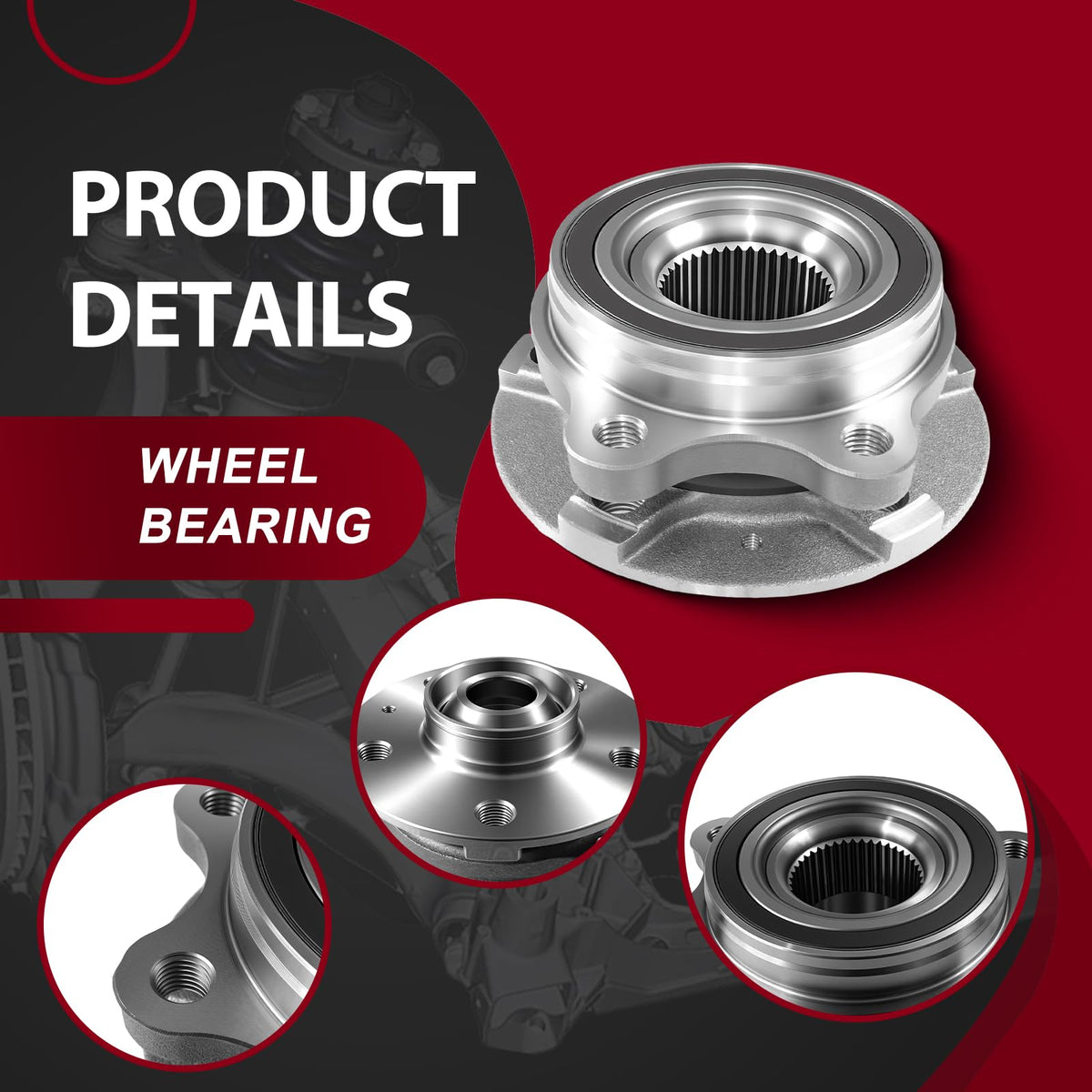 Frenzybro 2 Wheel Bearing Hub 513301 Replacement for 2009-2016 Audi A4 2008-2016 A5 2009-2017 Q5 2012-2018 A6 2016-2017 A7 20