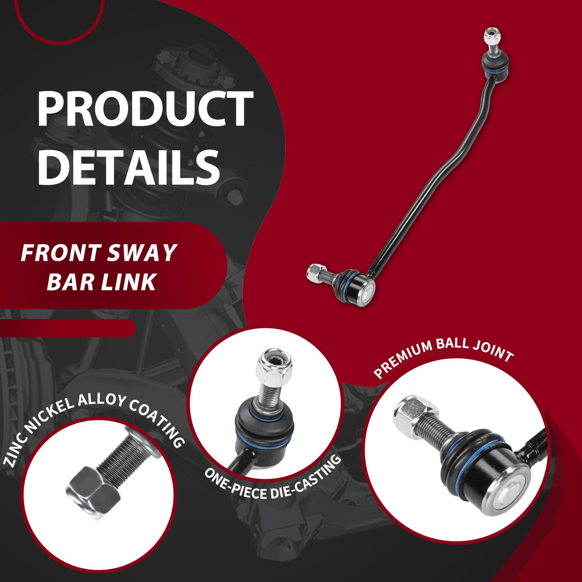 Frenzybro 12PCS Front Control Arms Kit Fits for Subaru Legacy 2015-2019