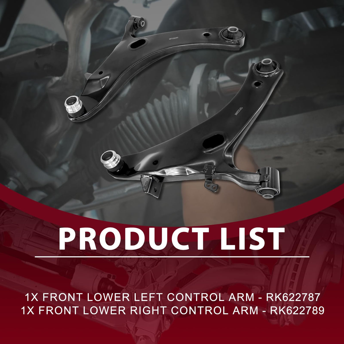 Frenzybro 4PCS Front Control Arms Kit Fits for Subaru forester 2009-2013