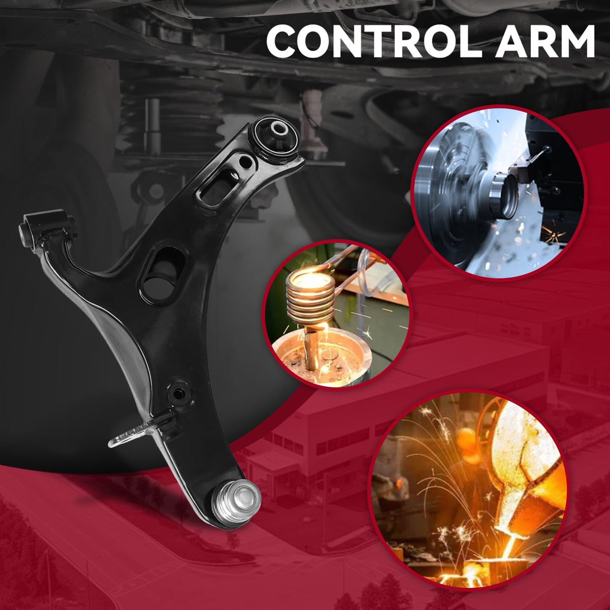 Frenzybro 12Pcs Control Arm Kit Fits for Subaru Legacy 2010-2014