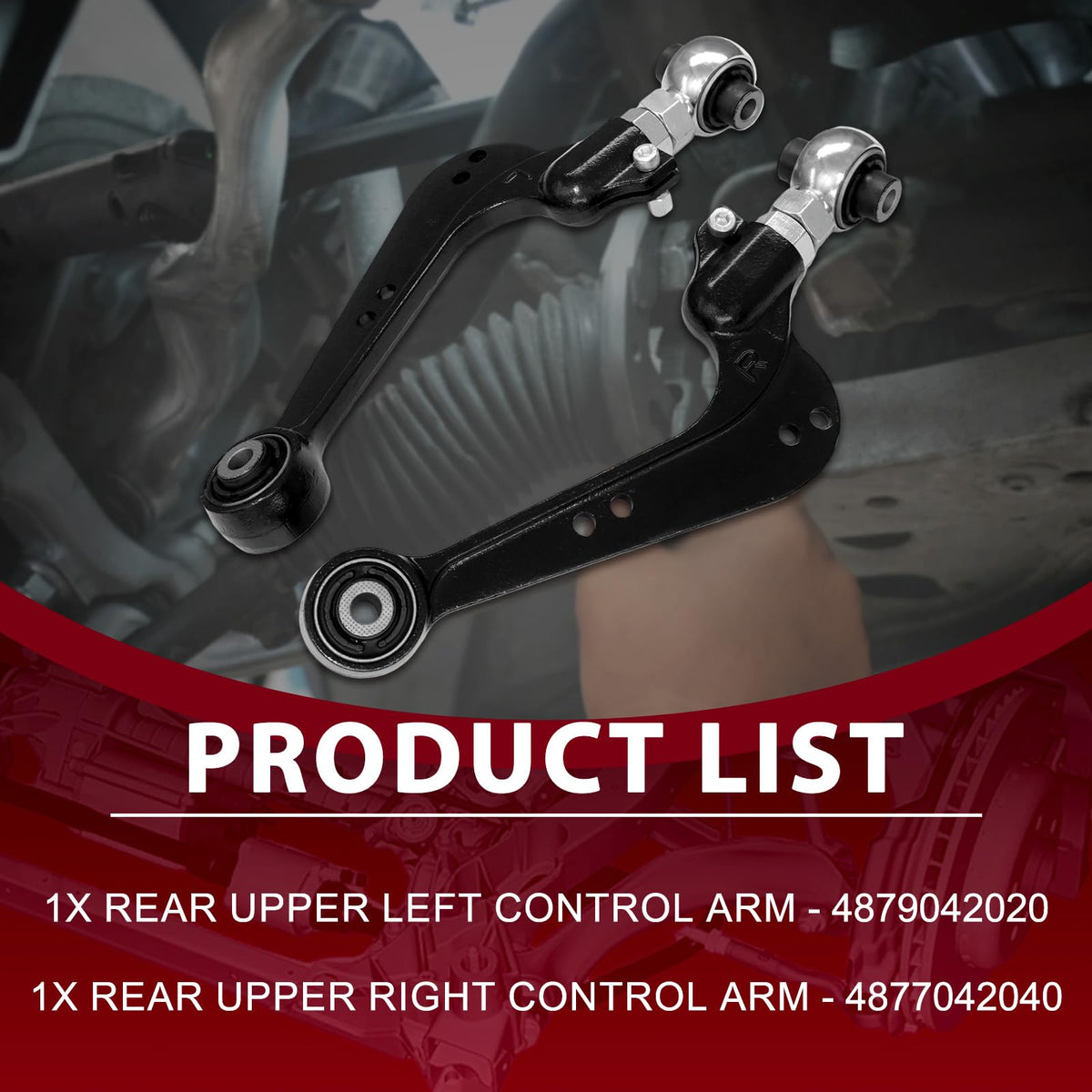 Frenzybro Rear Upper Control Arm Suspension Kit for 2006-2018 Toyota RAV4