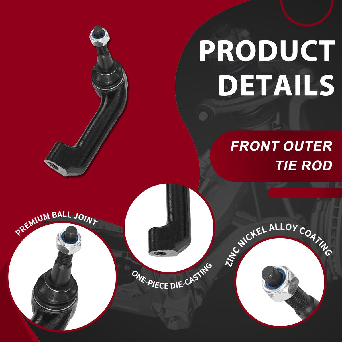 Frenzybro Control Arm Kit Fit for 2009-2013 Ford F-150 RWD