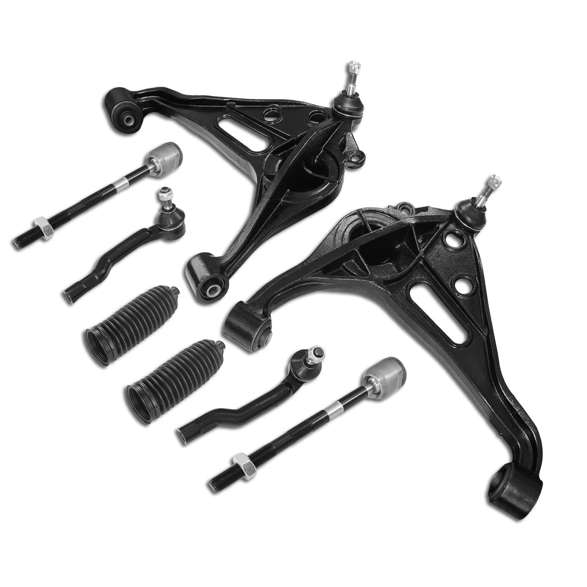Frenzybro 8pcs Front Lower Control Arm Lower Ball Joint Bushings Sway Bar Link Tie Rod End Link Suspension Kit Compatible Wit