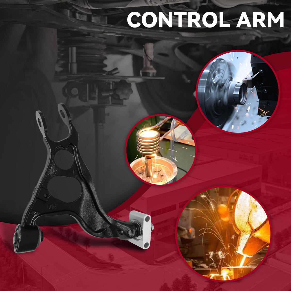 Frenzybro Control Arm Rear End Suspension Kit Fit for Ford