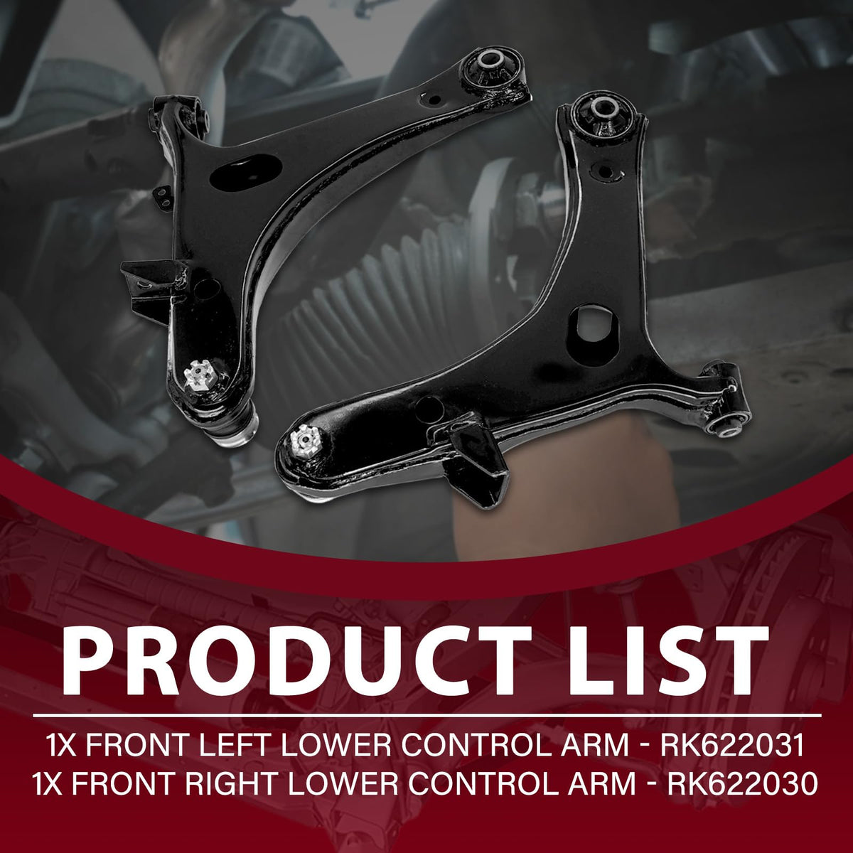 Frenzybro Front Control Arms Kit Fits for Subaru Legacy 2005-2009