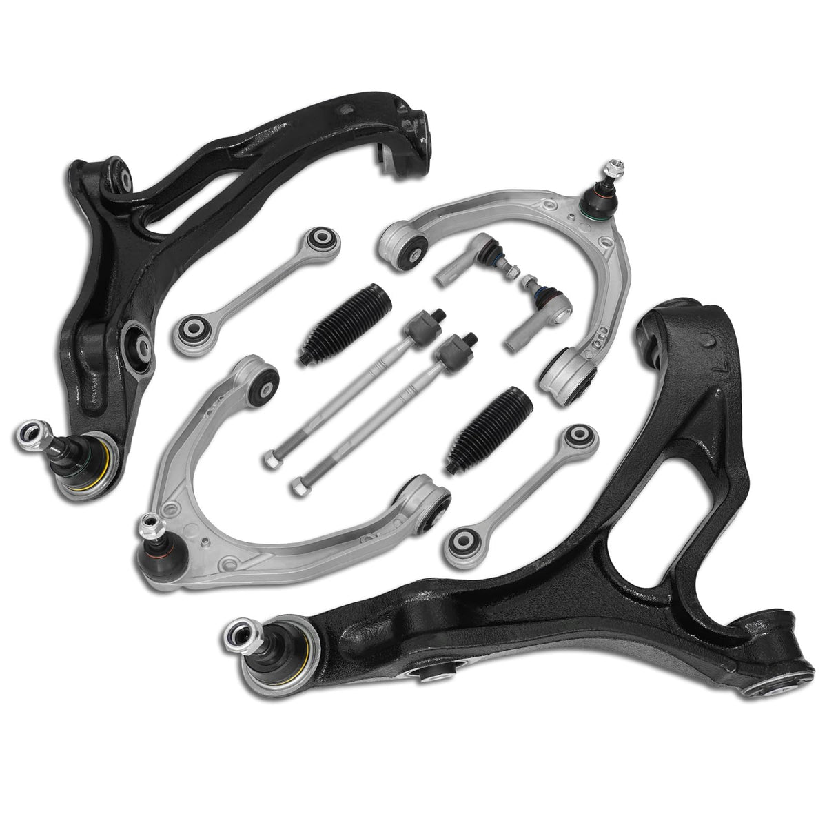 Frenzybro Upper Lower Control Arm Front Suspension Kit for 2007-10 Audi Q7