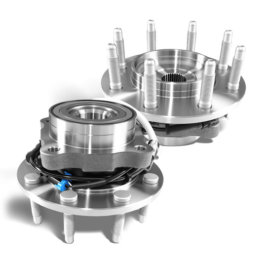 Frenzybro 2 Wheel Bearing Hub 515058 4WD Replacement for Chevrolet Silverado 1500HD 2500 3500 GMC Sierra 2003-2007 Hummer H2