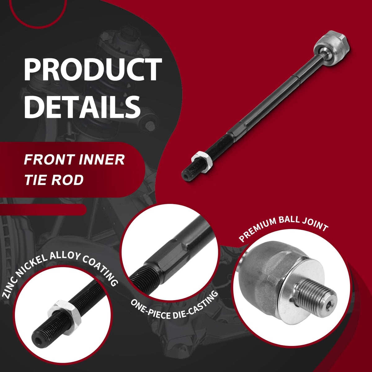 Frenzybro 10PCS Control Arm Front Suspension Kit with Ball Joint