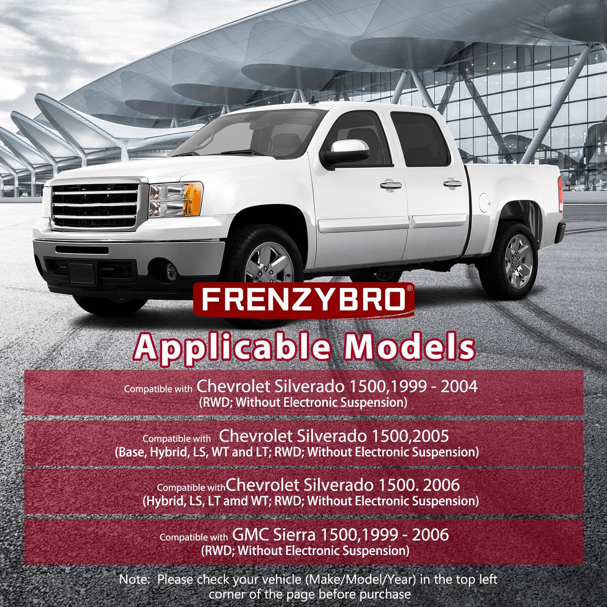 Frenzybro 2WD/RWD Front Upper Lower Control Arm Shock Absorber Kit 16PCS