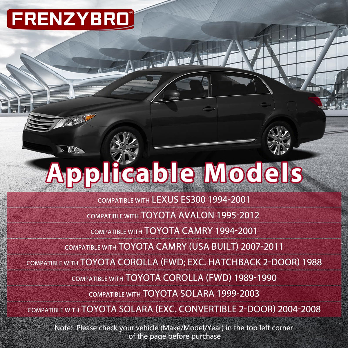 Frenzybro Rear Control Arm for 1994-01 07-11 Toyota Camry 1998-90 Corolla